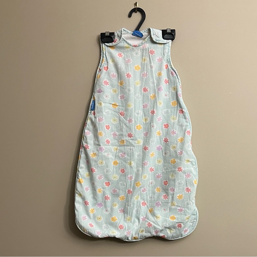 Grobag Floral Sleep Sack - 2.5 TOG Cotton Wearable Blanket 0-6 months
